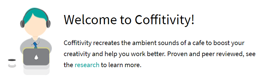 Productivity tools Coffitivity