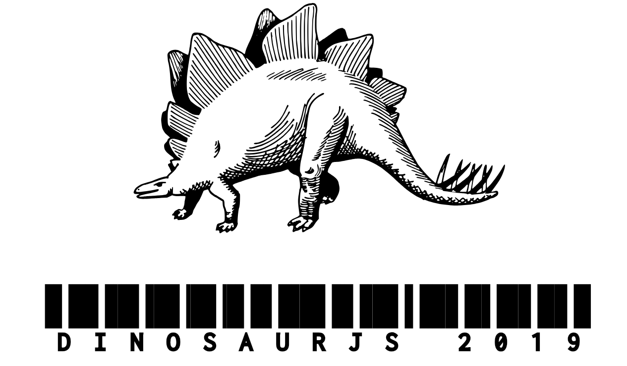 2019 JavaScript Conferences Dinosaur JS Logo