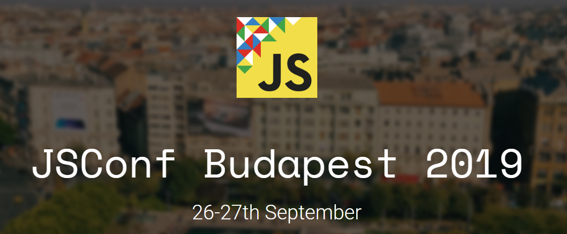 2019 JavaScript Conferences JsConf Budapest Banner