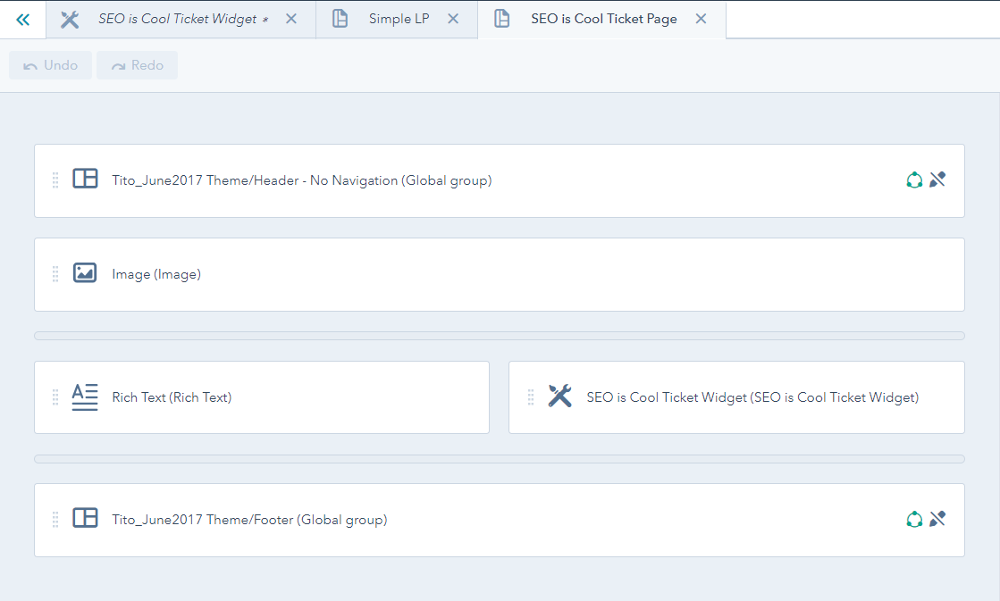 Rich text module design manager