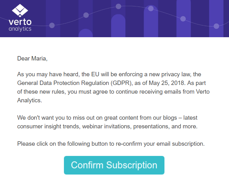 verto analytics email