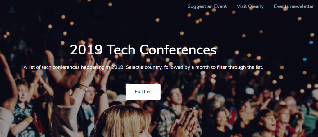 Event Listing Sites Tech Conferences