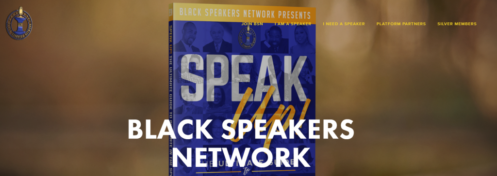 Conference guest speakers site Black Speakers Network.