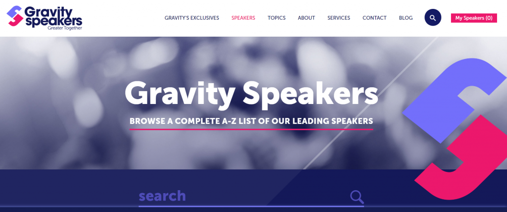 Conference keynote speakers Gravity Speakers. 